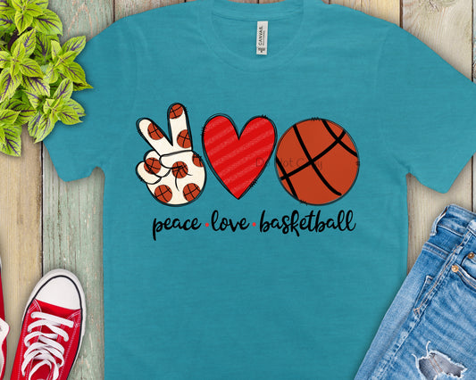 Peace love basketball-DTF