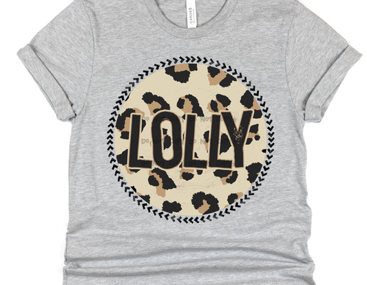 Lolly Leopard circle- DTF