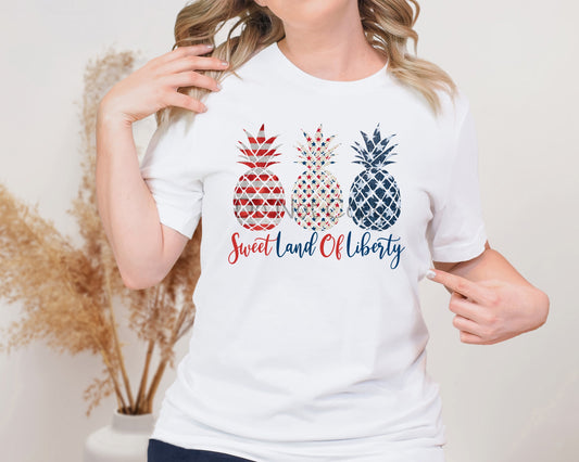 Sweet land of liberty pineapples-DTF