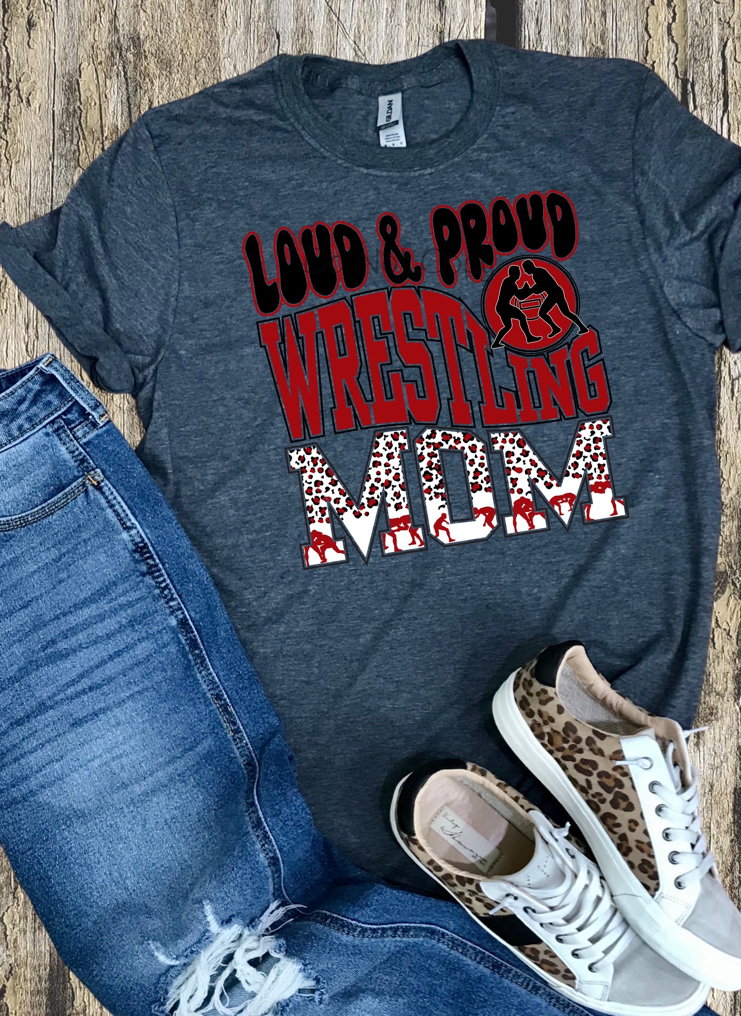 Loud & proud wrestling mom boys-DTF