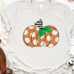 Pumpkin orange polka dot-DTF