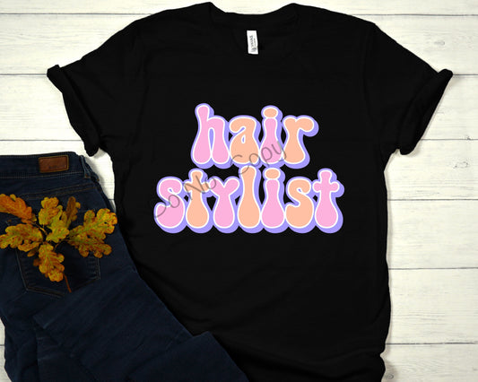 Retro occupational hair stylist-DTF
