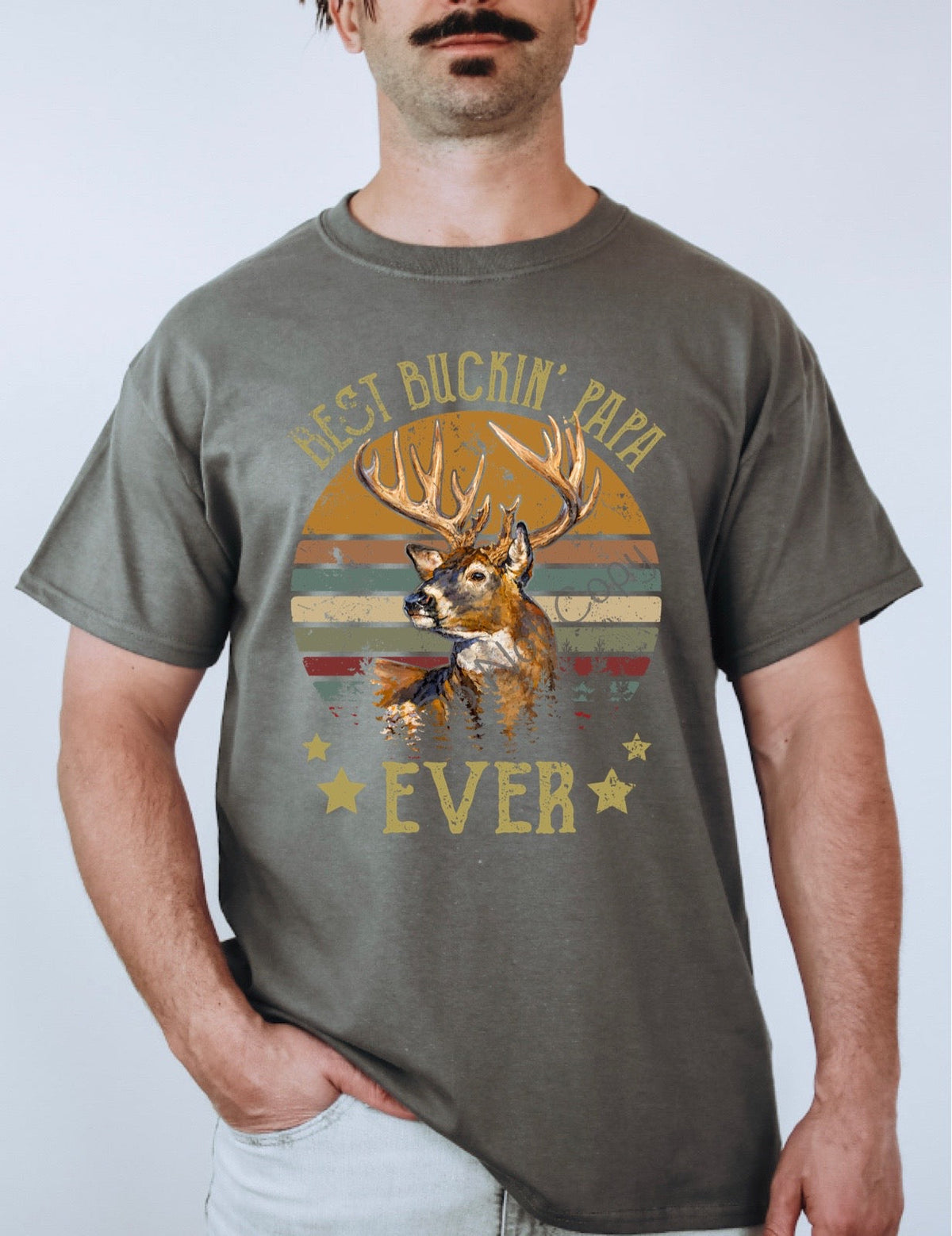 Best buckin papa -DTF