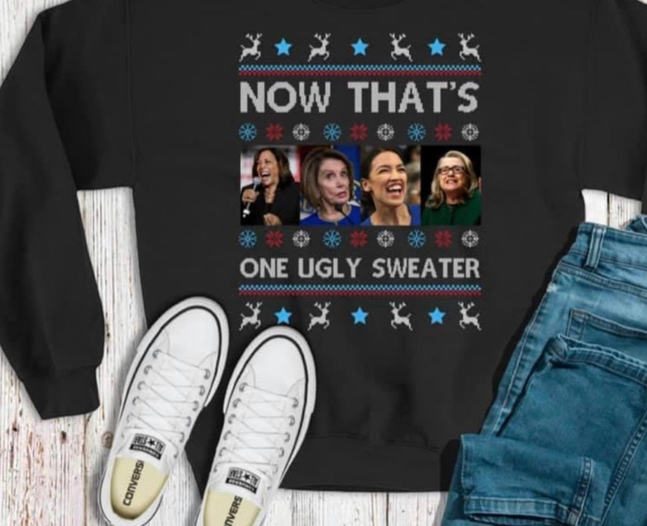 Now that’s one ugly sweater  -DTF