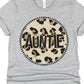 Auntie Leopard circle- DTF