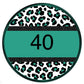 Multi colored leopard circle custom-DTF