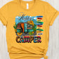 Happy camper with signs-DTF