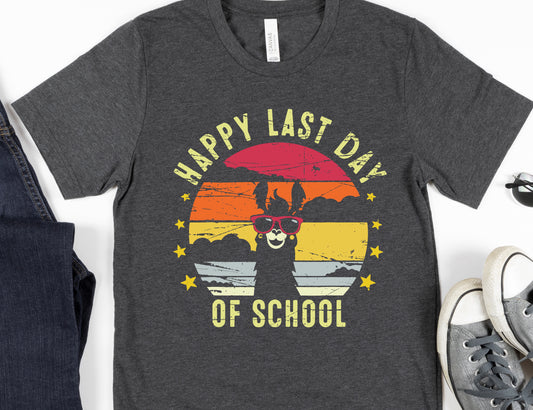 Happy last day of school llama -DTF