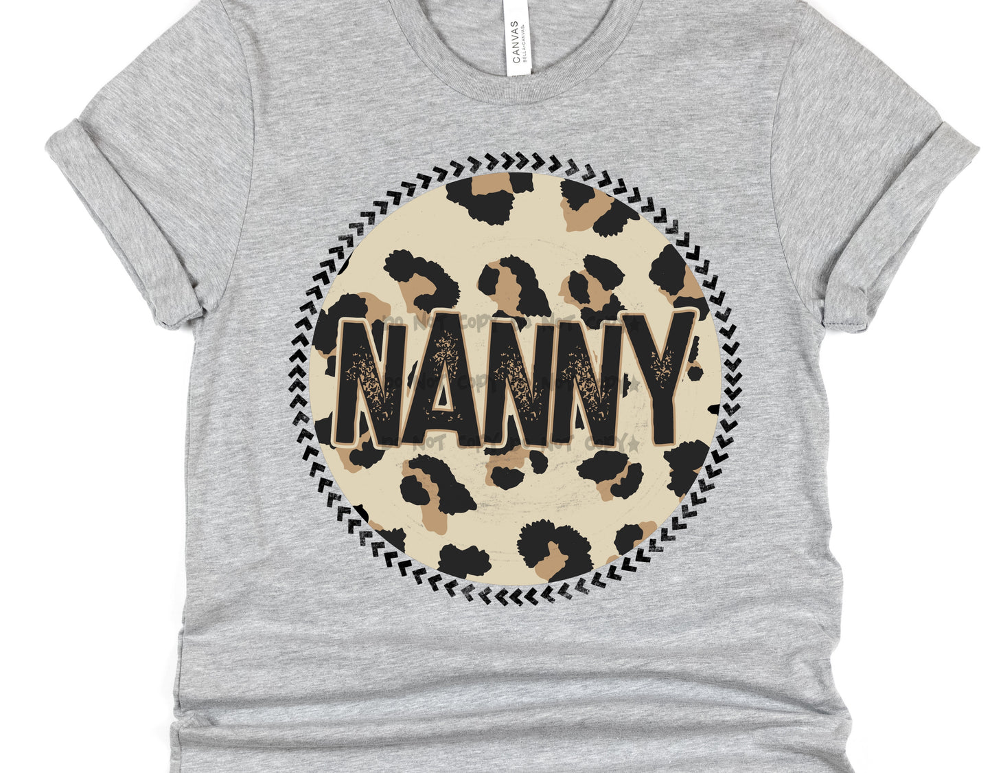 Nanny Leopard circle- DTF