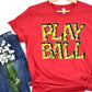 Play ball softball lights-DTF