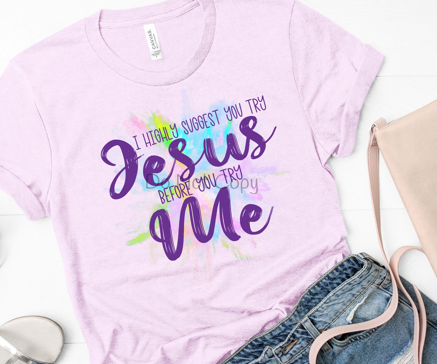 Try Jesus before try me-DTF