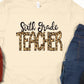 Sixth grade teacher leopard-DTF