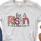 He is risen words-DTF