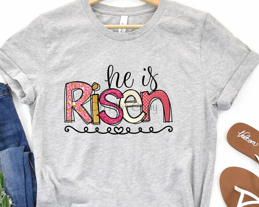 He is risen words-DTF