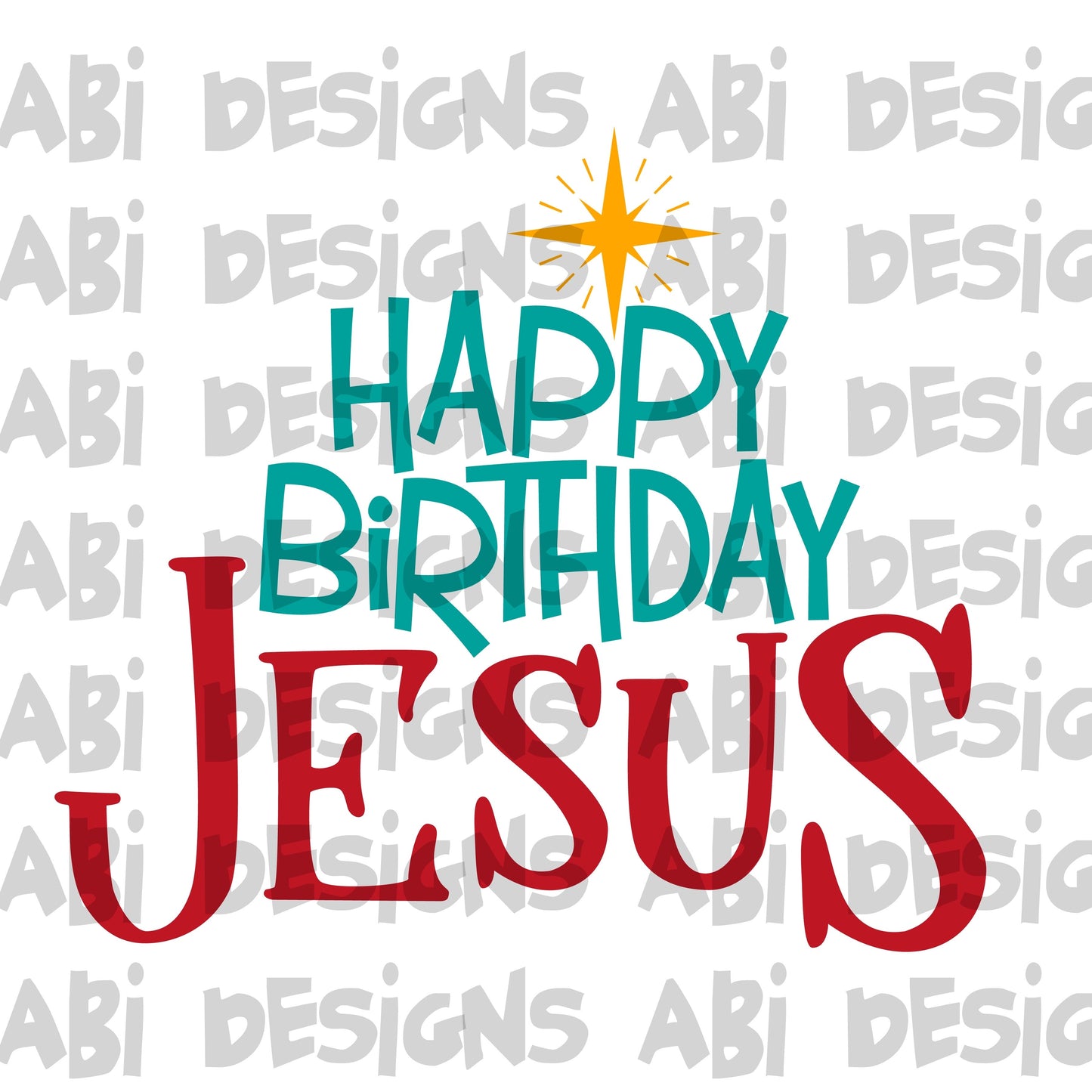 Happy Birthday Jesus-Sublimation