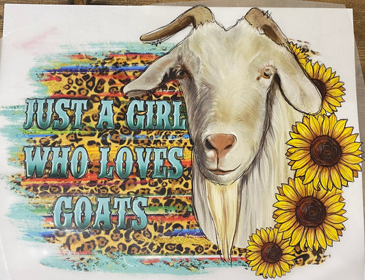 Just a girl who loves goats-DTF