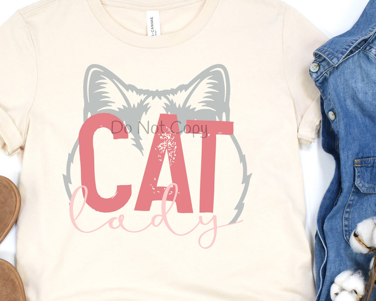 Cat lady-DTF