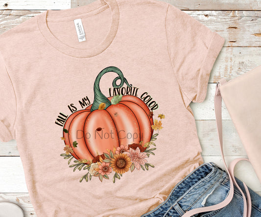 Fall is my favorite color pumpkin-DTF