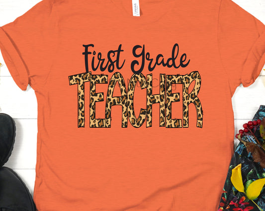 Leopard First grade teacher-DTF