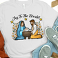 Joy to the work manger scene -DTF