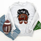 Football HAT messy bun -DTF