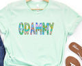 Grammy floral and stripe-DTF