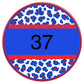 Multi colored leopard circle custom-DTF