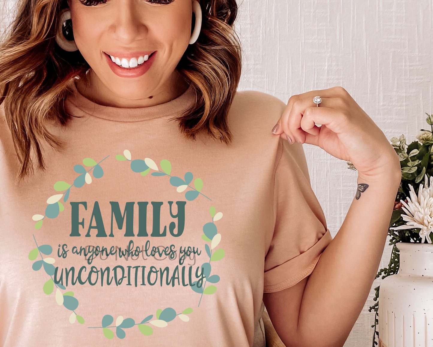 Family is anyone who loves you unconditionally-DTF