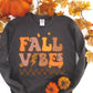 Fall vibes peace sign lightning bolt -DTF