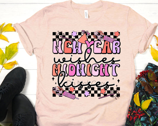 New year wishes midnight kisses-DTF