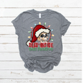 Dead inside but festive skull hat lights-DTF