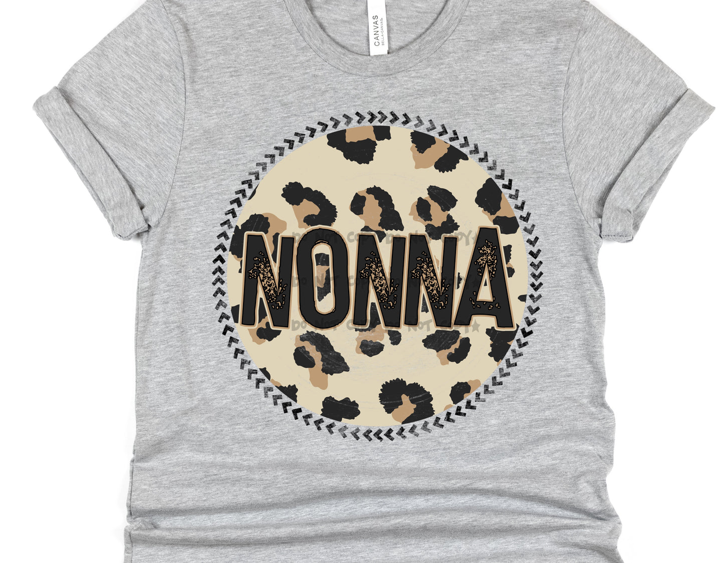 NONNA leopard circle- DTF