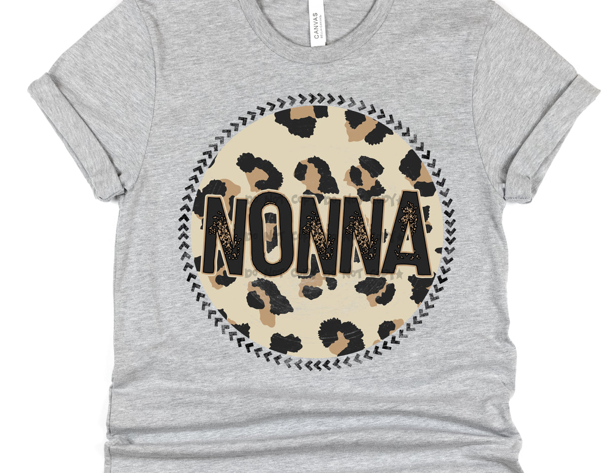 NONNA leopard circle- DTF