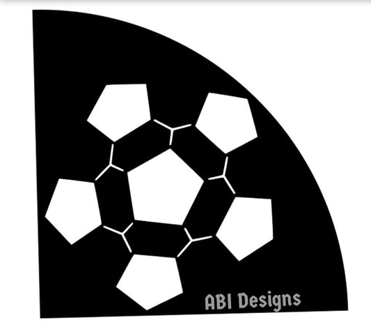 Soccer ball stencil Sleeve