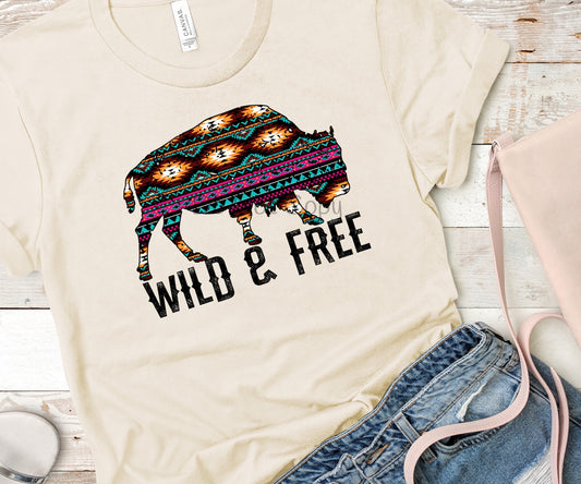 Wild & free buffalo-DTF