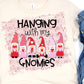 Hanging with gnomes XO background-DTF