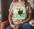 Cow and cactus scene - DTF