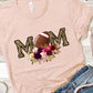 Football mom football as O flowers-DTF