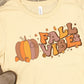 Fall vibes peace sign pumpkin-DTF
