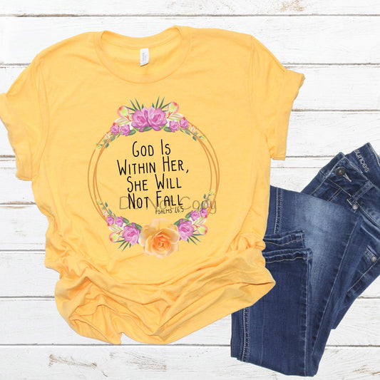 God is within her she will not fall psalms 46:5-DTF