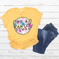 Be a kind human circle flowers-DTF