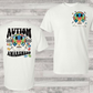 Autism awareness smiley (Front)-DTF
