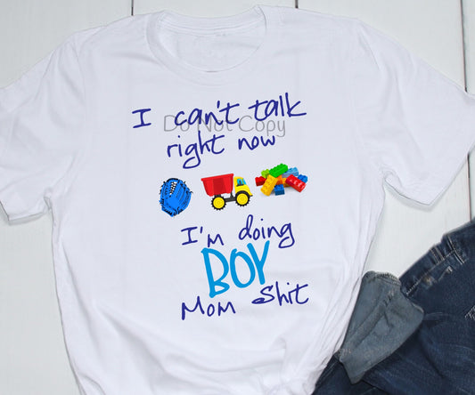 I can’t talk right now doing boy mom shit-DTF