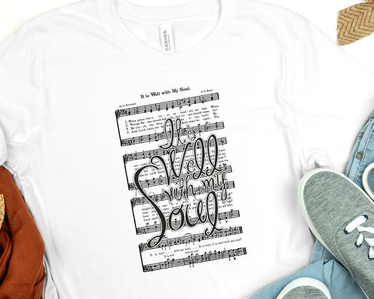 It is well with my soul white-DTF
