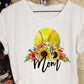 Softball mom flowers-DTF