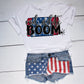 Red white boom-DTF