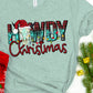 Howdy Christmas cow skull- DTF