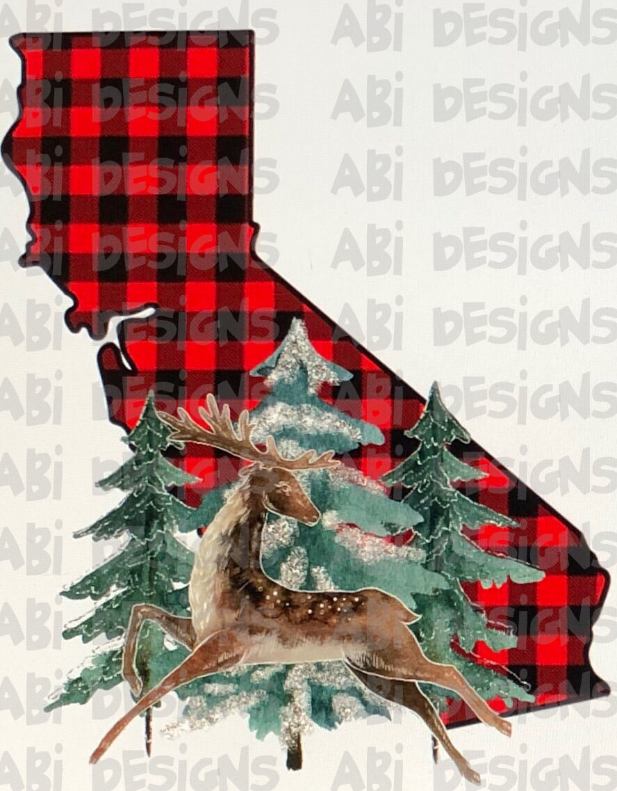 California Buffalo Plaid  - Sublimation