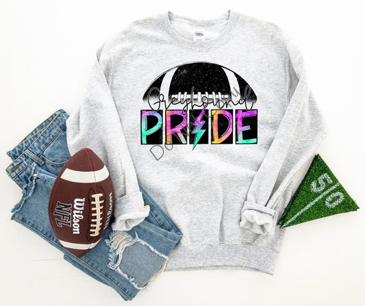Greyhound pride football  -DTF