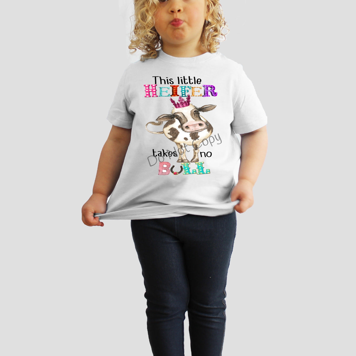 This little heifer takes no bull-DTF